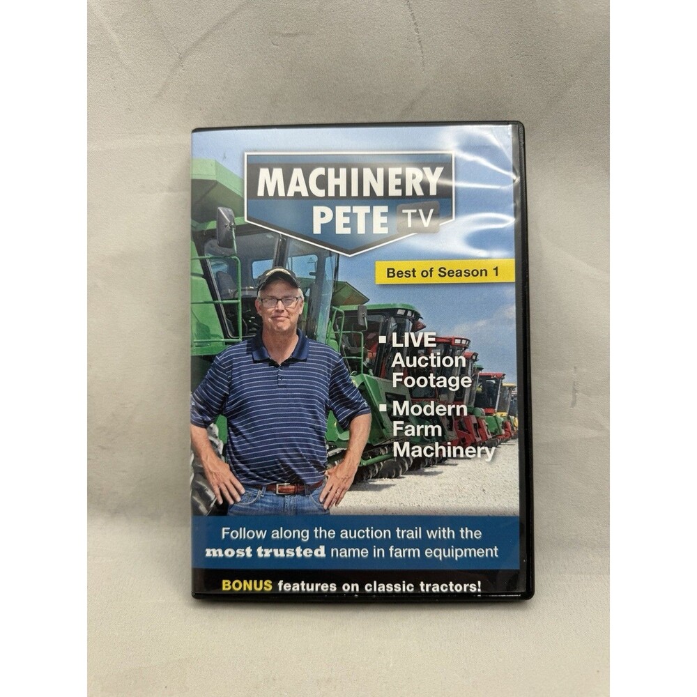 Machinery Pete TV DVD Best Season 1 Modern Farm Live Auction Footage Tractors